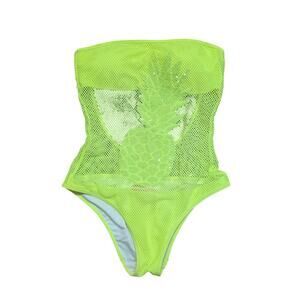 Victorias Secret One Piece Mesh Sequined Swimsuit Size M